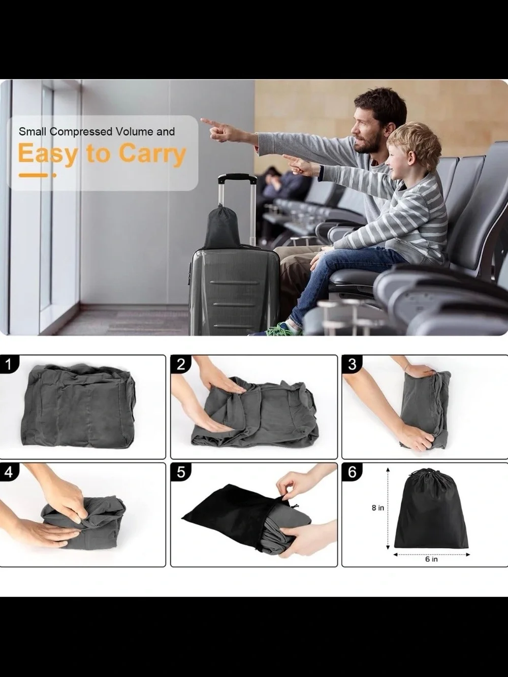 Inflatable Travel Footrest